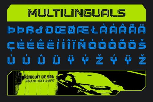 Megawon - Futuristic Modern Sport Font