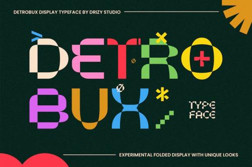 Detrobux - Experimental Folded Font