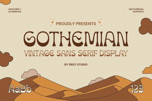 Gothemian - Vintage Sans Serif Font