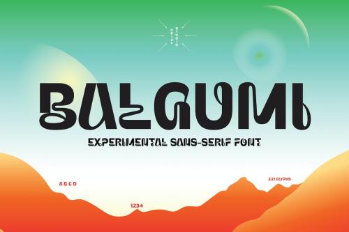 Balgumi - Experimental Sans Serif Font