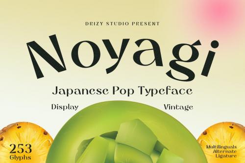 Noyagi - Vintage Japanese Pop Font