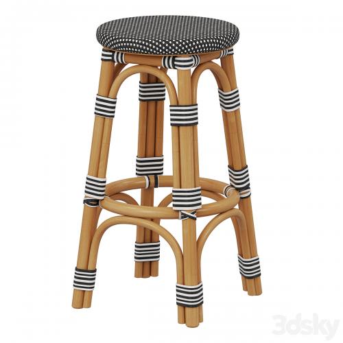 Restoration Hardware St Germain Resin Backless Stool