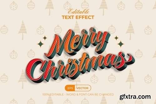 Christmas Text Effect Wave Style Q56ZSA9