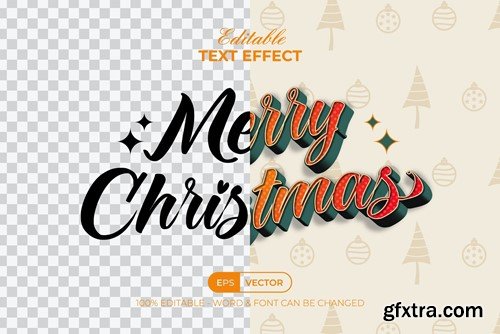 Christmas Text Effect Wave Style Q56ZSA9