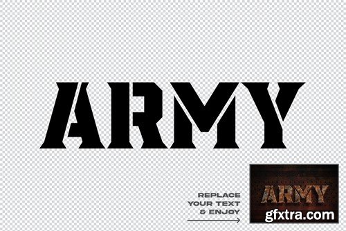 Army Force Editable Text Effect V4BUNMZ