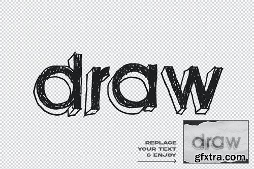 Draw Pencil Sketch Text Effect Layer Style 85Y8JD7