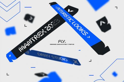 Mantrex - Futuristic Display Typeface