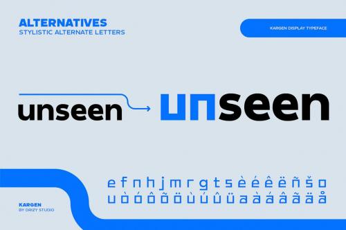 Kargen - Sans Serif Display Typeface