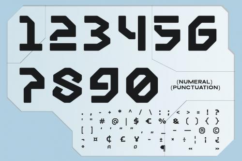 Dragnes - Futuristic Sci-fi Font