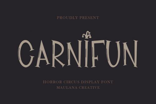 Carnifun Horror Circus Display Font