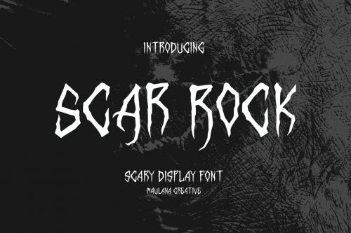 Scar Rock Scary Display Font