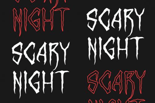 Scar Rock Scary Display Font