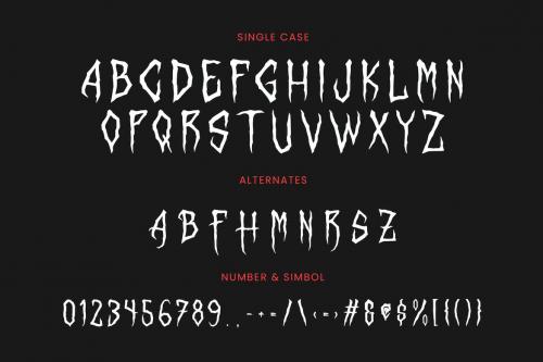 Scar Rock Scary Display Font