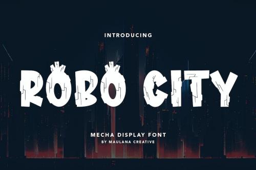 Robo City Mecha Display Font