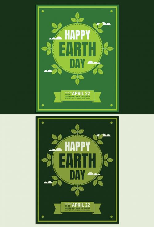 Earth Day Information Brochure Layout - 259640459