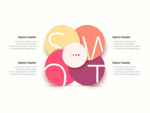 SWOT Infographic with Colorful Accents - 259809369