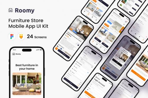 Furniture Home Decor Online Store Mobile App UI
