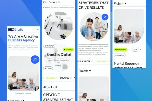 Creative Agency Mobile App Figma