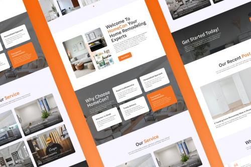 Home Remodelling Landing Page Figma