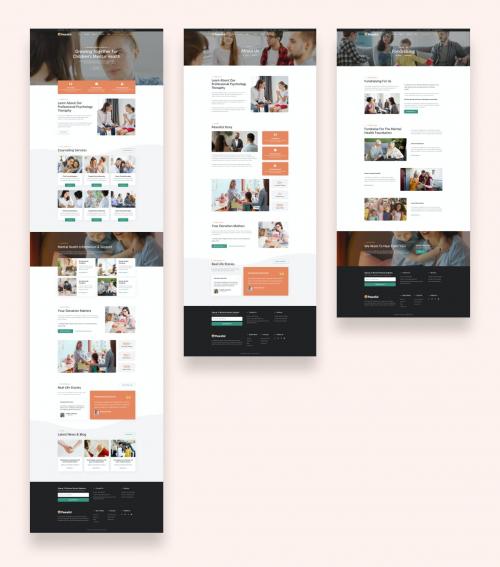 Mental Health Awareness Campaign Website UI Kit