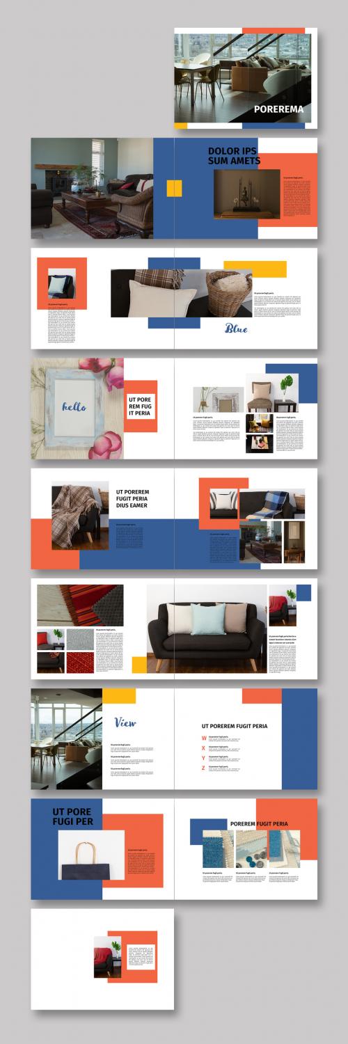 Colorful Portfolio Magazine Layout - 260385378