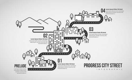 Progress City Street Infographic - 260542003