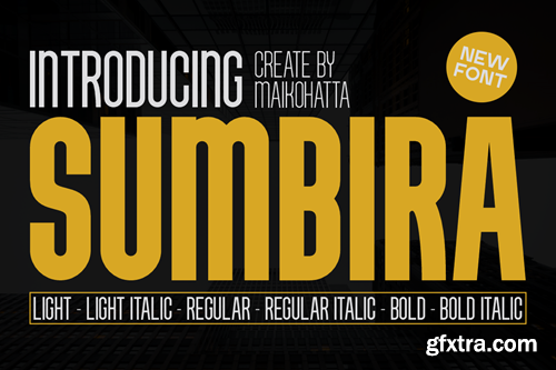 Sumbira - Sans Serif Font Family 3DYHF5R