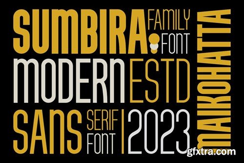 Sumbira - Sans Serif Font Family 3DYHF5R