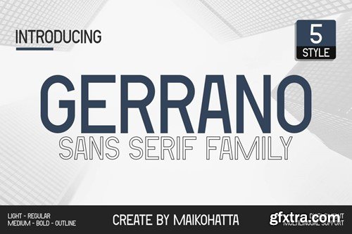 Gerrano - Sans Serif Family 6GFNEWS