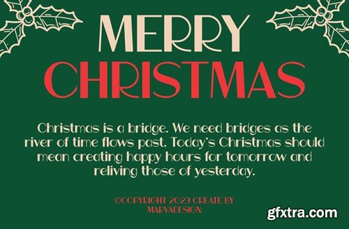 Dearmas - A Modern Christmas Font ABEGTW8