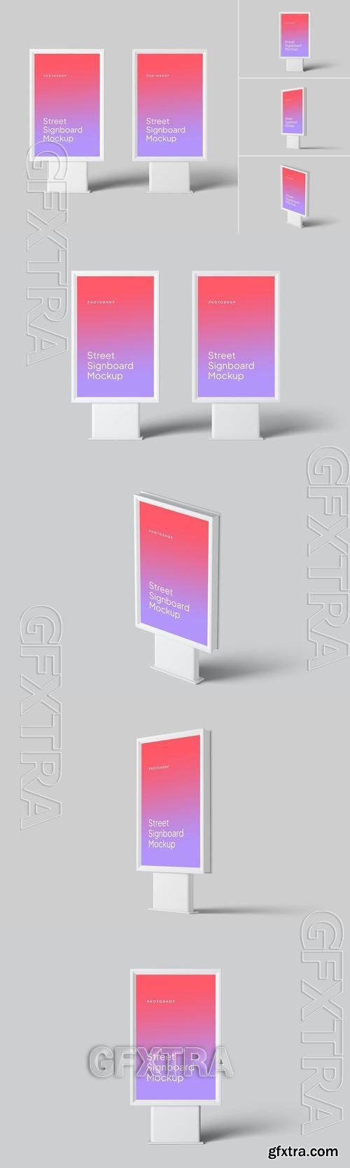 Street Signboard Mockups A2NQG6X