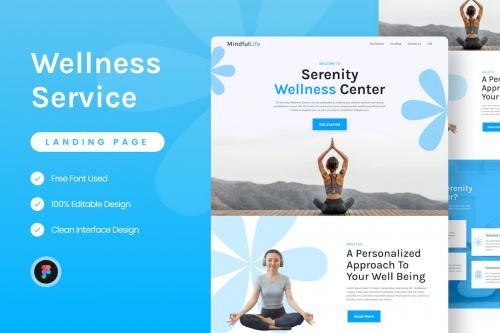 Wellness Service Landing Page Figma