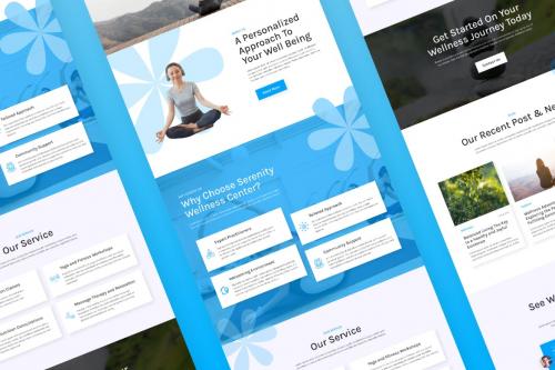 Wellness Service Landing Page Figma