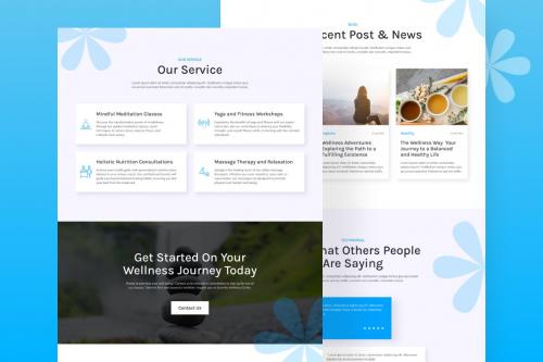 Wellness Service Landing Page Figma