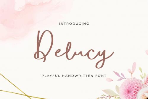 Delucy - Playful Handwritten Script Font