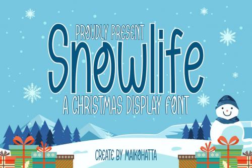 Snowlife - Christmas Display Font