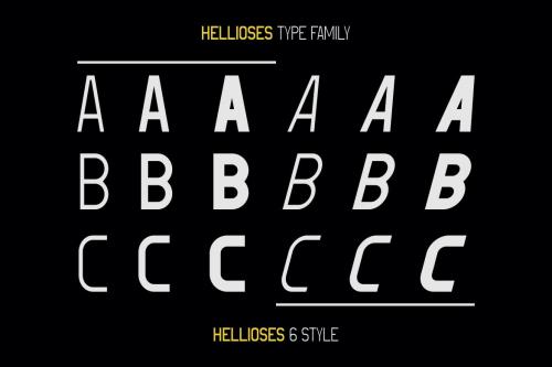 Hellioses - Modern Family Font