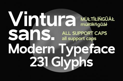 Vintura - A Modern Sans Serif Font