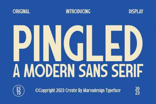 Pingled - A Modern Sans Serif Font