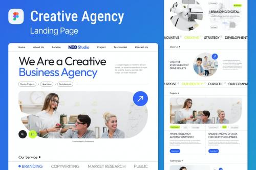 Creative Agency Landing Page Figma