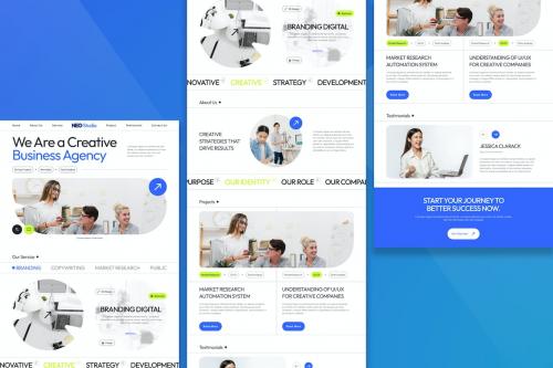 Creative Agency Landing Page Figma