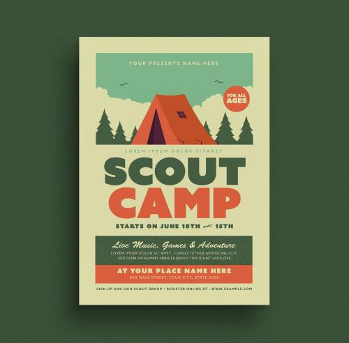 Scout Camp Flyer Layout - 262803581