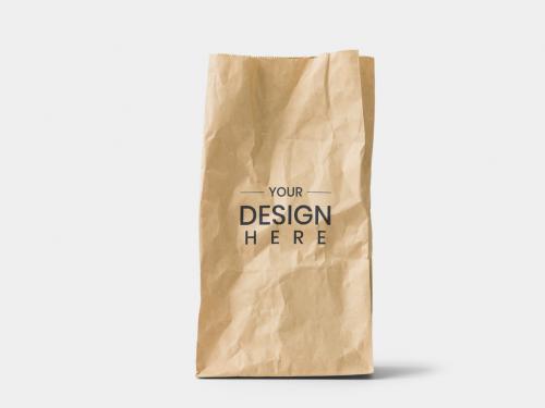 Paper Bag Mockup on White Background - 262827230