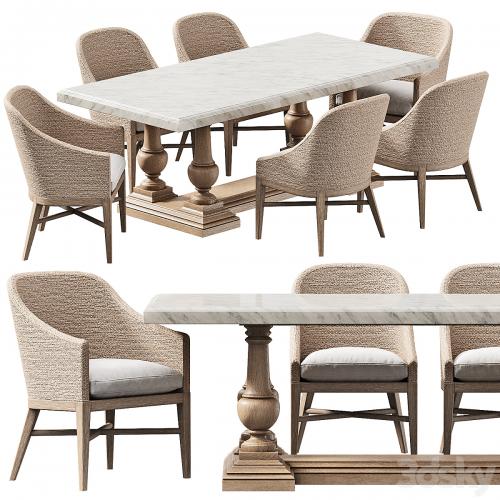 RH DINING SET 8