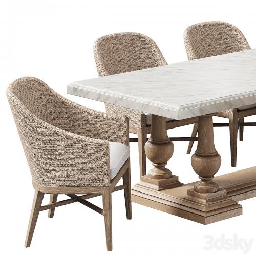 RH DINING SET 8