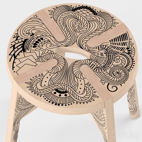 Tattoo stool by Zanat