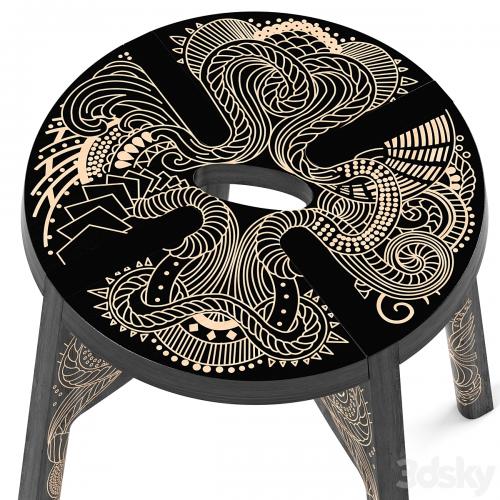 Tattoo stool by Zanat