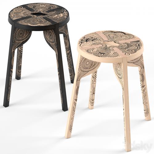 Tattoo stool by Zanat