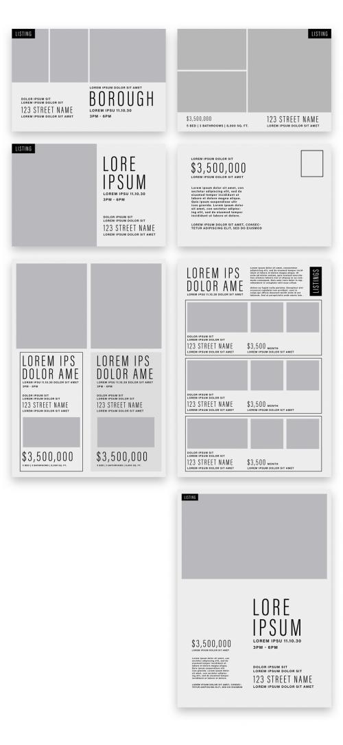 Real Estate Postcard and Poster Layouts - 264248750