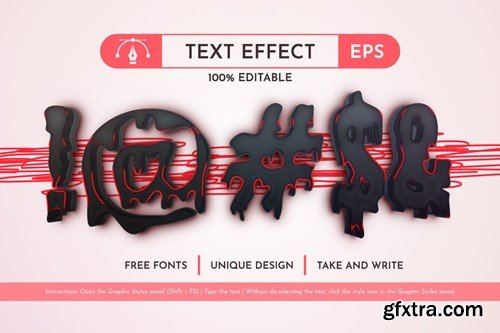 Bloom - Editable Text Effect, Font Style U9UGBBK